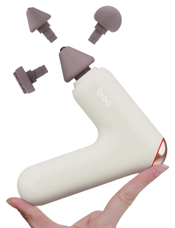 Breo Lucky 7 Massagepistole mit Tiefenmuskel-Therapie und Wärmefunktion
