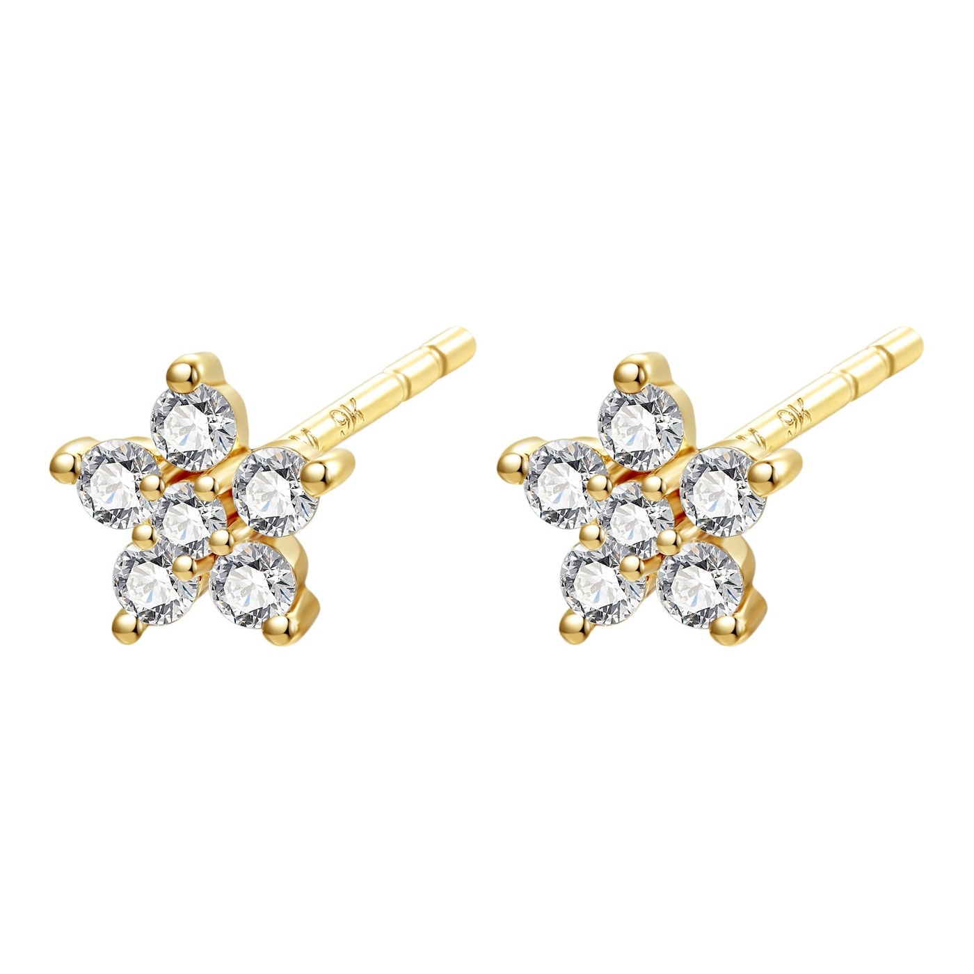 Hey Happiness Bloom Ohrstecker 9K Gold – Gold / Pair
