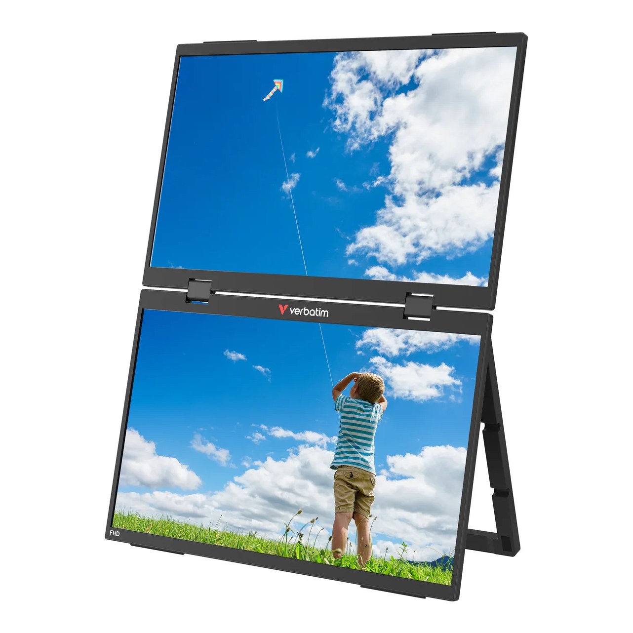Verbatim Portable 15.6"" FHD Dual Monitor Essentials