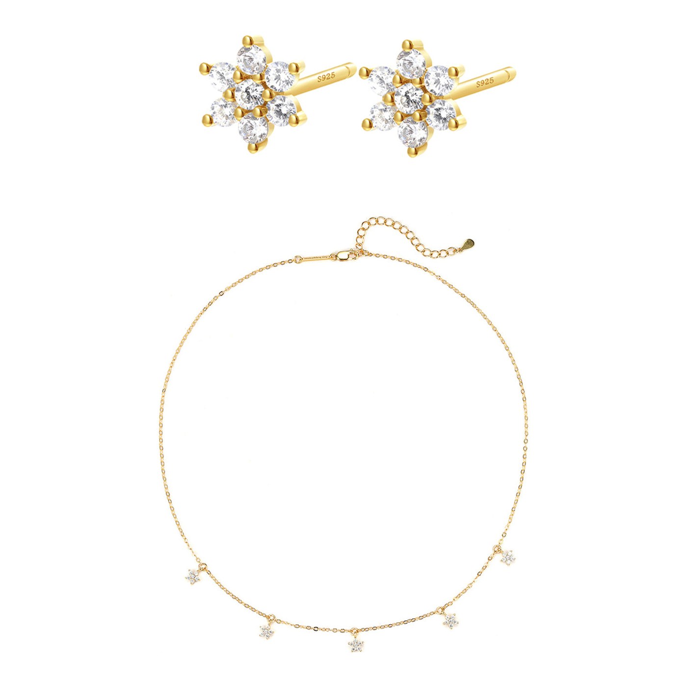 Hey Happiness Bloom Schmuck-Set Sterlingsilber