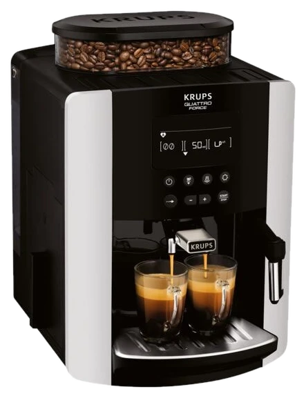 Krups Kaffeevollautomat »Arabica Display Quattro Force« EA8178 silber