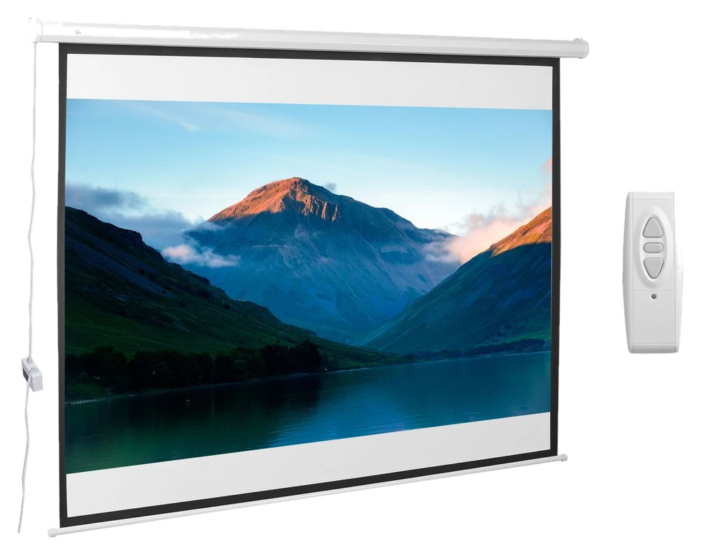 HOMCOM HOMCOM Beamer Leinwand Elektrisch 203 x 152cm Projektionsleinwand