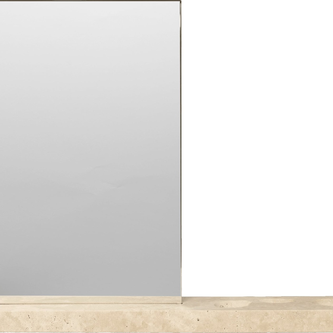 Ferm Living Canvas Spiegel mit Untersetzer