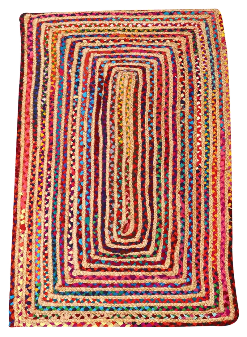Casa Moro Jute Teppich Esha bunt – 60x110 cm