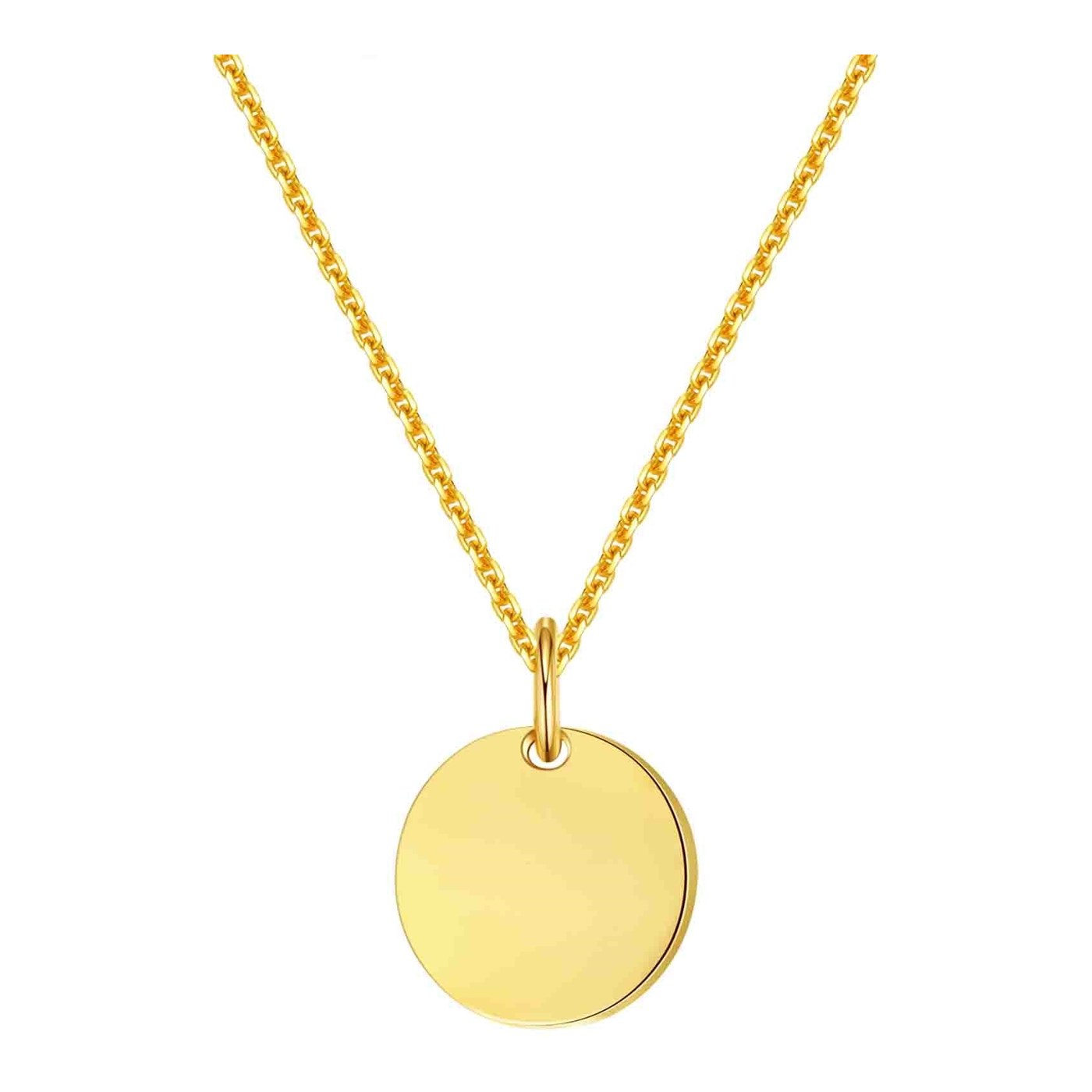 Hey Happiness Medallion Halskette mit Anhänger 14K