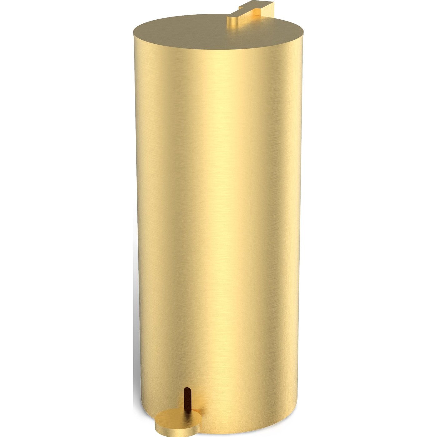 Badezimmerkörbe Mikado Badezimmer-Abfallbehälter 34,5 cm gold matt mit PVD-Beschichtung
