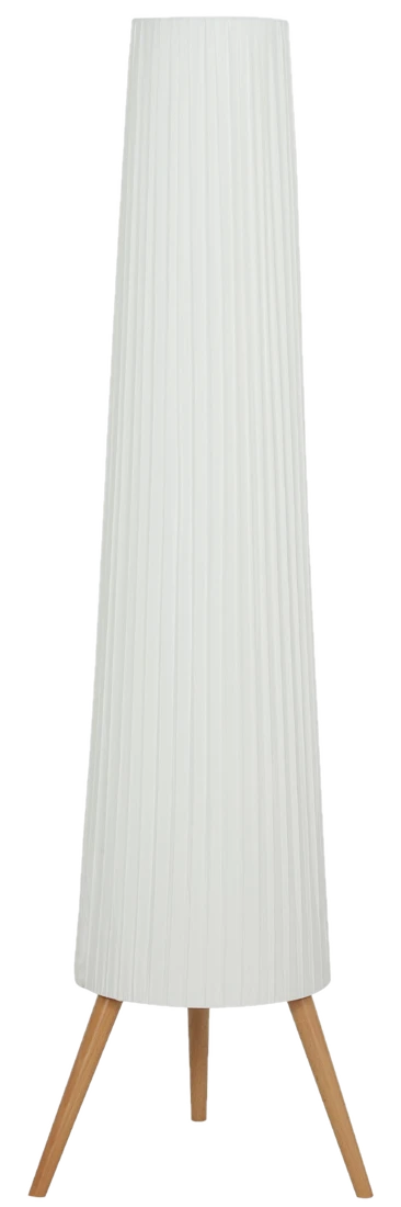HOMCOM LED Stehlampe Wohnzimmer Dimmbar Holz mit Dreibein