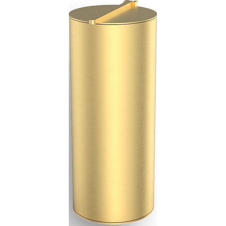 Badezimmerkörbe Mikado Badezimmer-Abfallbehälter 34,5 cm gold matt für die Wand