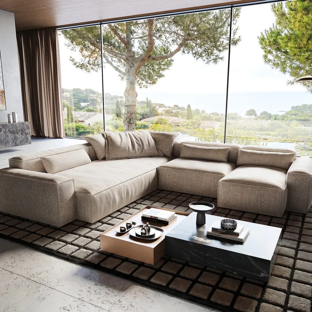 DELIFE Wohnlandschaft Freestyle Cozy 360x290 cm