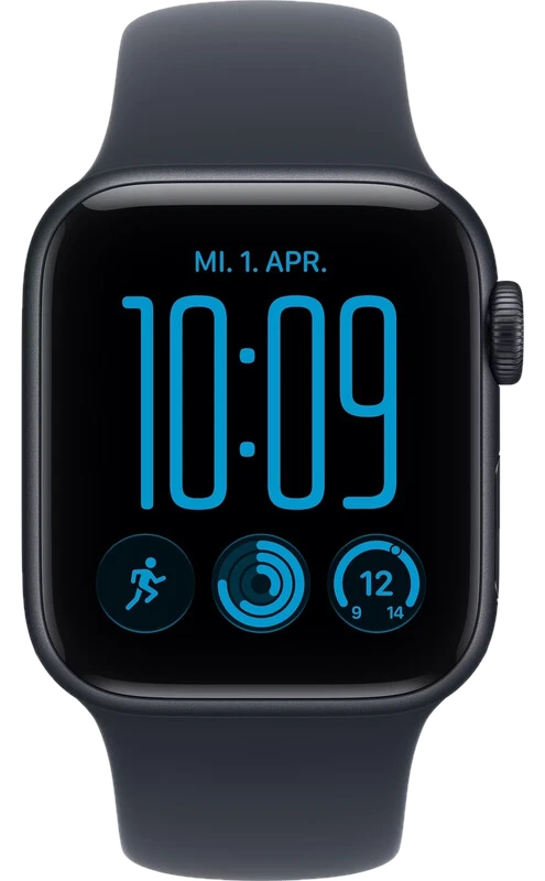 Apple Watch SE GPS 40mm Aluminiumgehäuse Mitternacht mit Sportarmband