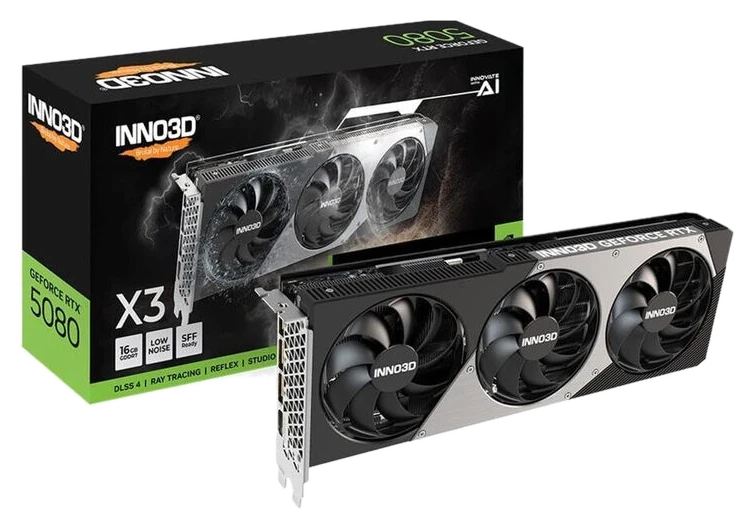 INNO3D GeForce RTX 5080 X3 16 GB GDDR7 Gaming Grafikkarte