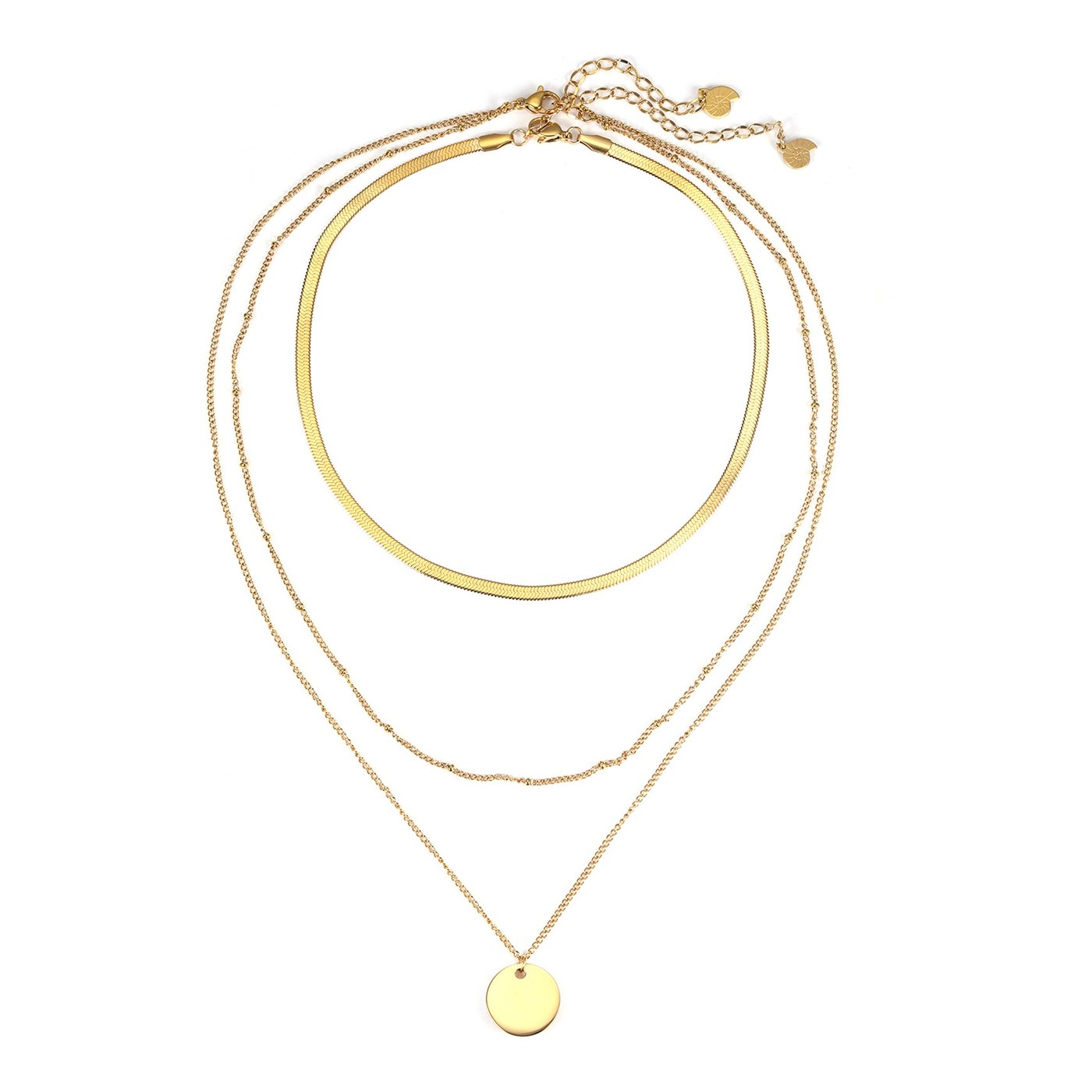 Hey Happiness Keep It Classy Layering Set – Gold