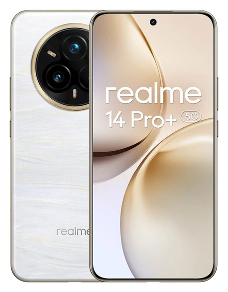 realme 14 Pro+ 5G Smartphone Pearl White: Sony 3X Periskop OIS Kamera