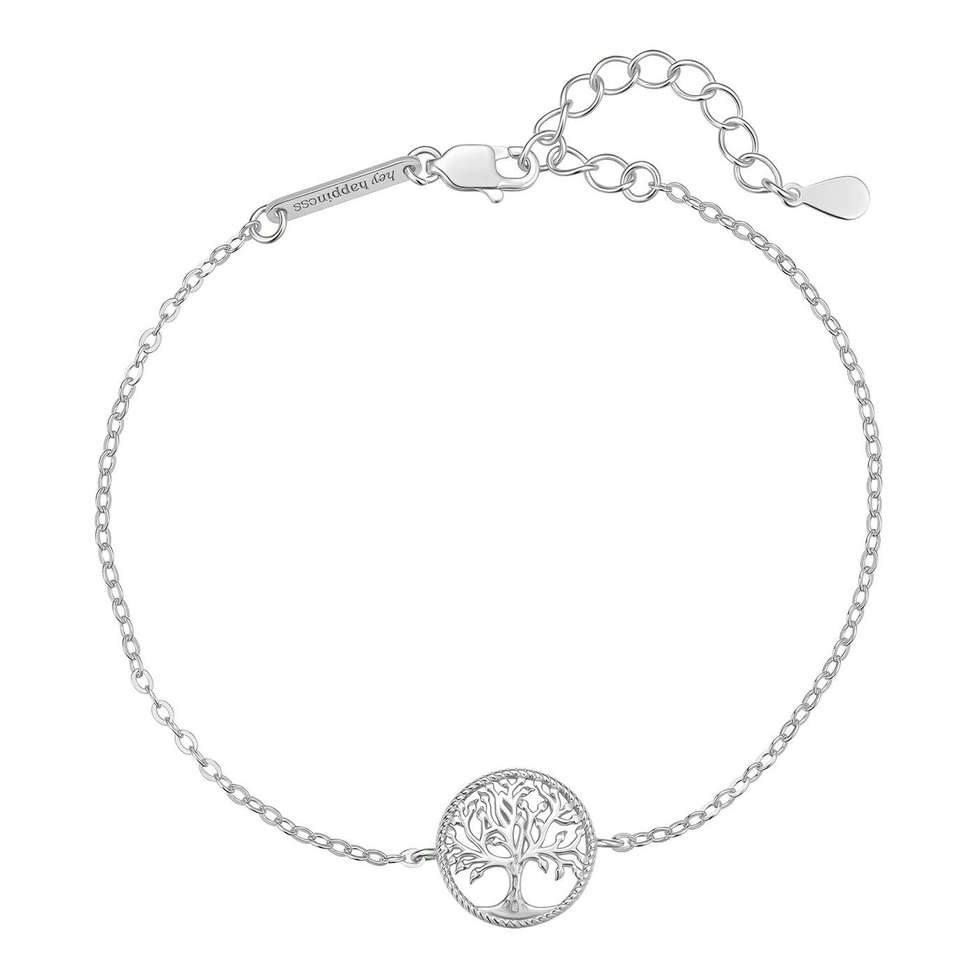 Hey Happiness Lebensbaum Armband Sterlingsilber