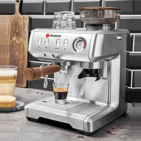 Espressomaschine »DER FEINSCHMECKER«. Sonderedition mit edlen Hölzern
