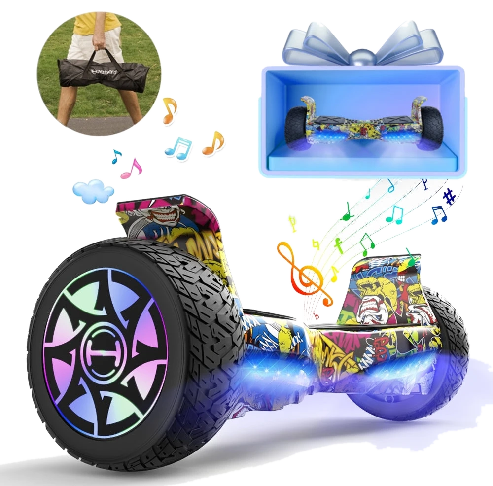 1 iHoverboard H8 LED Gelbes Hoverboard Gelände 8.5"