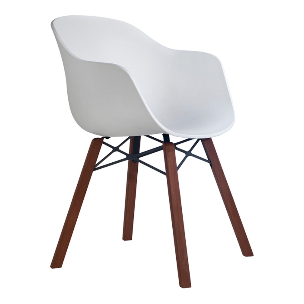 Sessel Papatya Globe-K Wox Iroko weiß