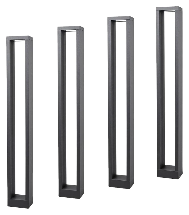 Lucande LED-Wegelampe Jupp – 4er-Set