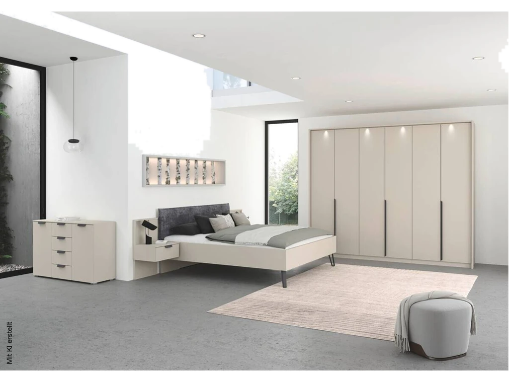Bett Briona champagner