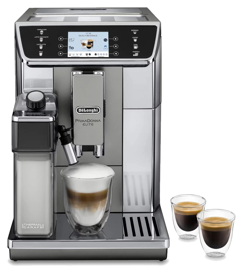 Delonghi De'Longhi PrimaDonna Elite Experience ECAM650.55.MS Kaffeevollautomat Silber