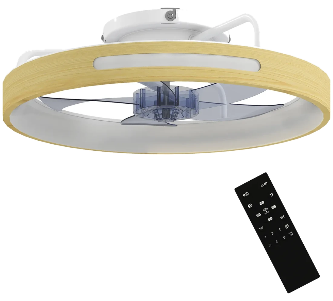 HOMCOM Deckenleuchte mit Ventilator