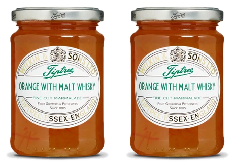 Wilkin & Sons Tiptree Englische Orangenmarmelade mit Whisky, 2er-Set