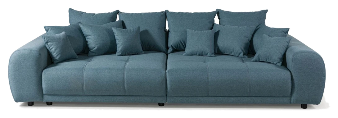 LIVORA Bigsofa Geflechtstoff 310x135x86 MIRELLA