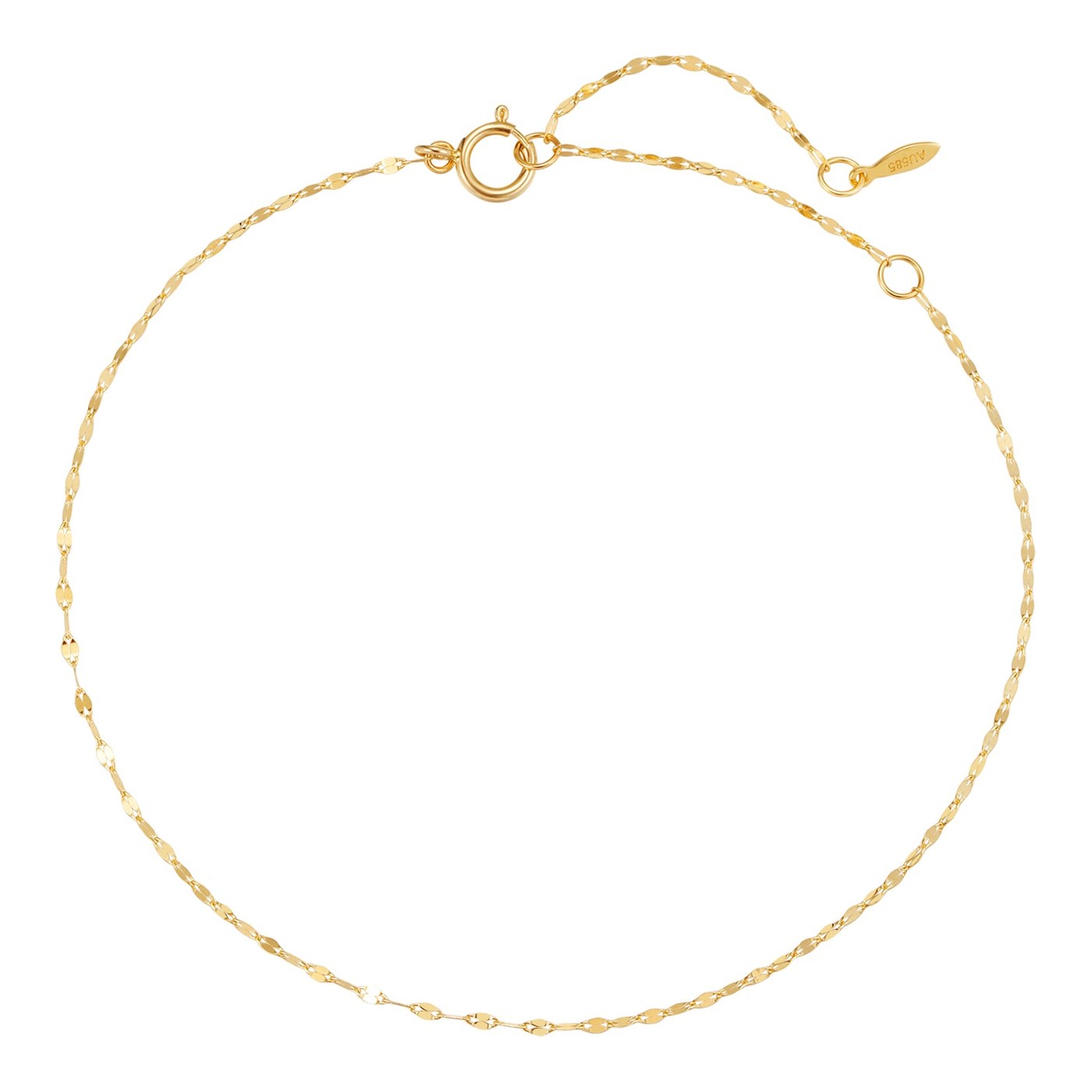 Hey Happiness Shimmer Rolo Armband 14K Gold