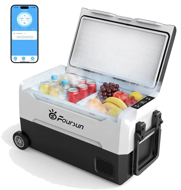 Foursun 35 L Auto-Kühl-Gefrierbox mit Bluetooth-App-Steuerung