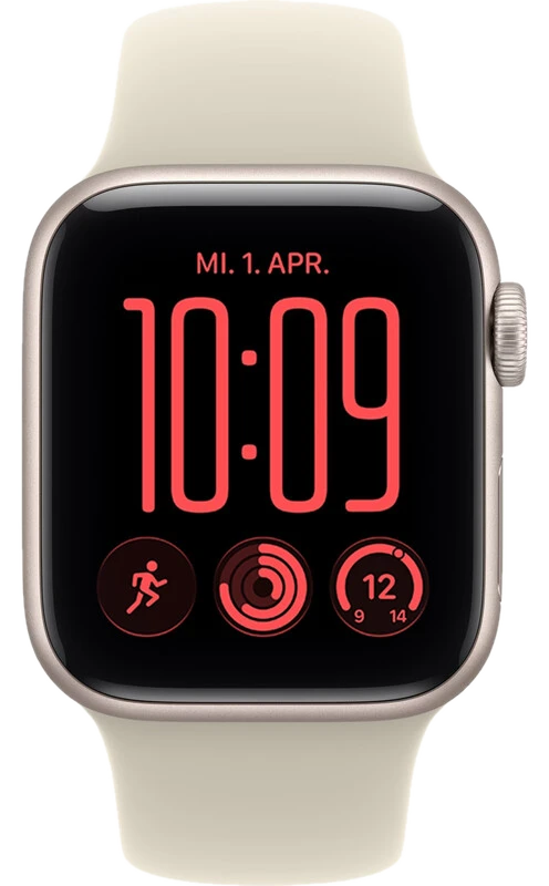 Apple Watch SE 3 GPS 40 mm Smartwatch in Starlight / Sand