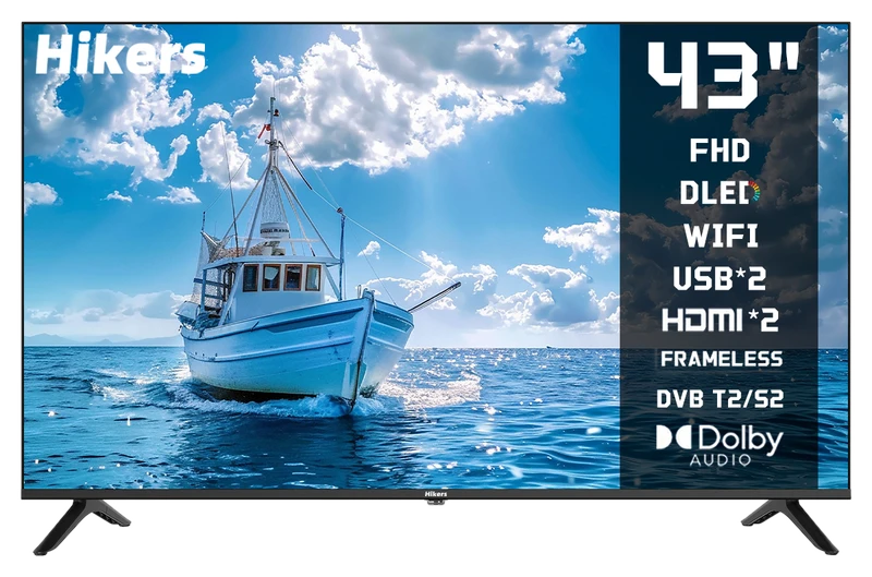 Hikers TV & Home Cinema: 43 Zoll FHD LED VIDAA Smart TV mit WiFi
