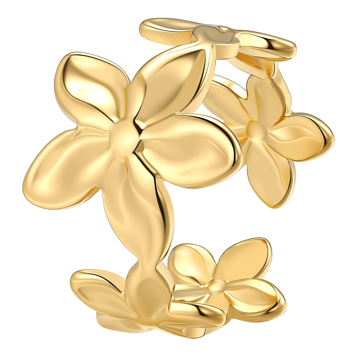 Hey Happiness Bloom Flower Open Ring wasserfest