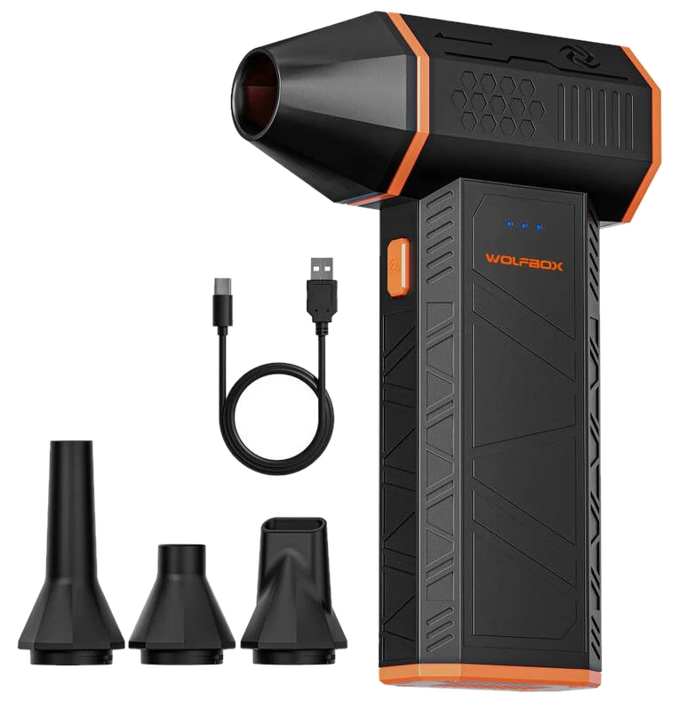 WOLFBOX MF50 Elektrischer Air Duster Staubbläser: Kabelloser Mini-Lüfter