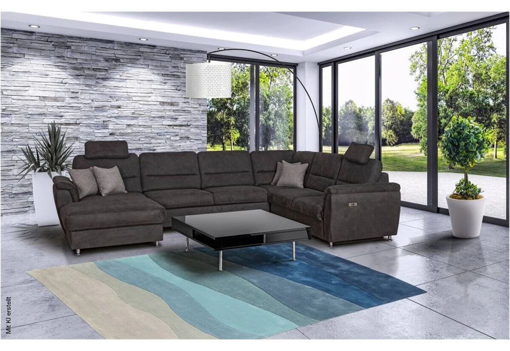 Wohnlandschaft Deva hellgrau