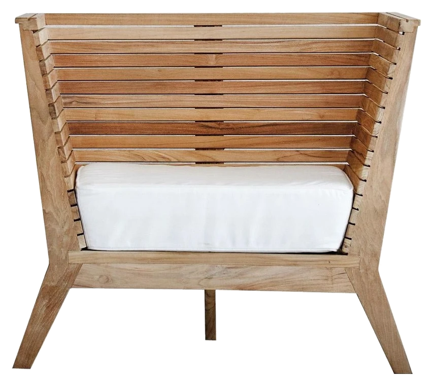 Jan Kurtz Sessel WILLIAM Gestell Teak massiv natur Sitzkissen 100% Polyacryl