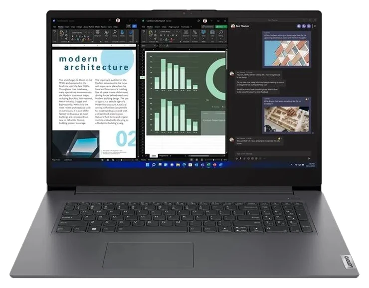 Lenovo V17 G4 IRU 83A2 – 180°-Scharnierdesign