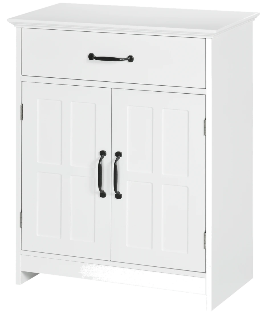 kleankin Badezimmer Unterschrank mit Doppeltür, 60 x