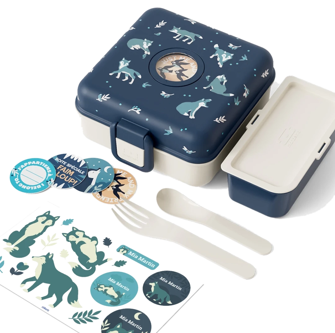 Stikets Personalisierbare Brotdose für Kinder Monbento Snacky Fox