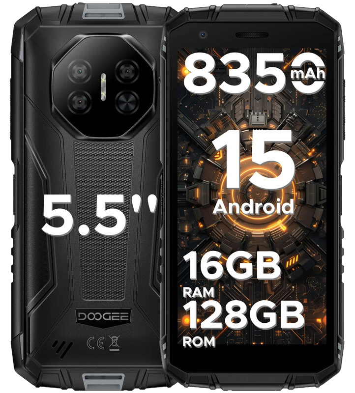 DOOGEE Fire 3 Pro Android 15 AI Rugged Smartphone