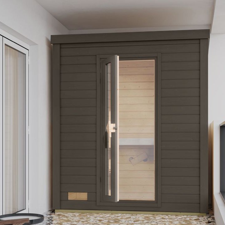 Karibu Saunahaus Telo 0 terragrau