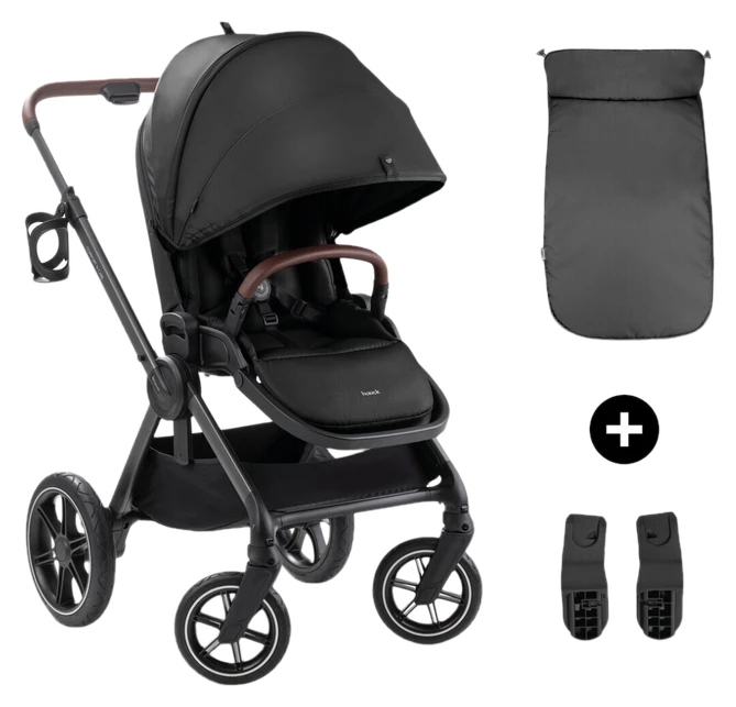 Hauck Comfort N Care – Kinderwagen mit Beindecke und Babyschalenadapter
