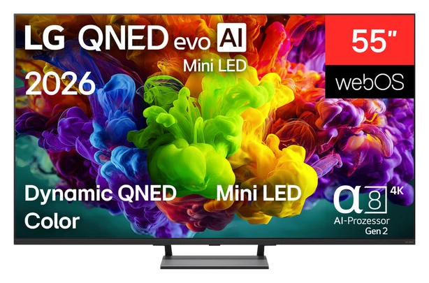 LG 55QNED93B6A QNED Evo UHD 4K Smart TV (55 Zoll/139 cm