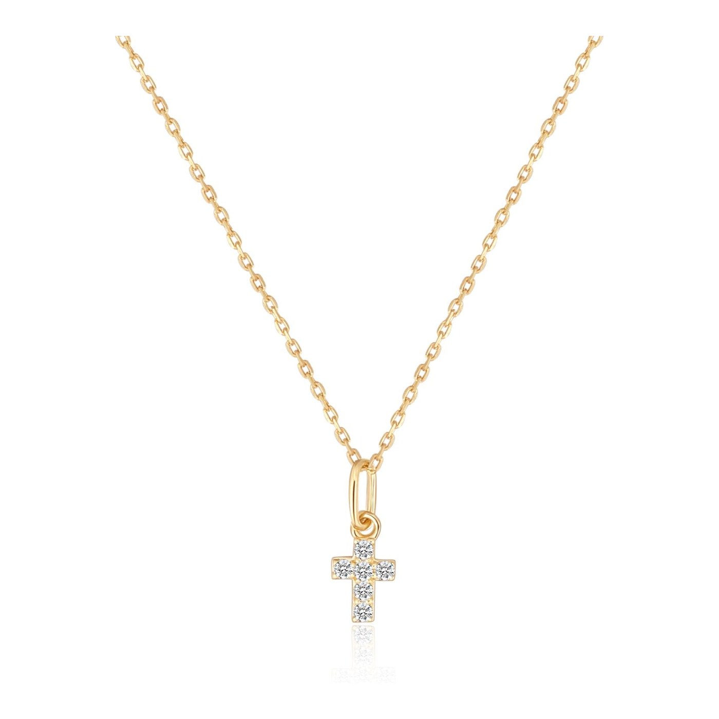 Hey Happiness Hope Halskette mit Anhänger 14K Gold