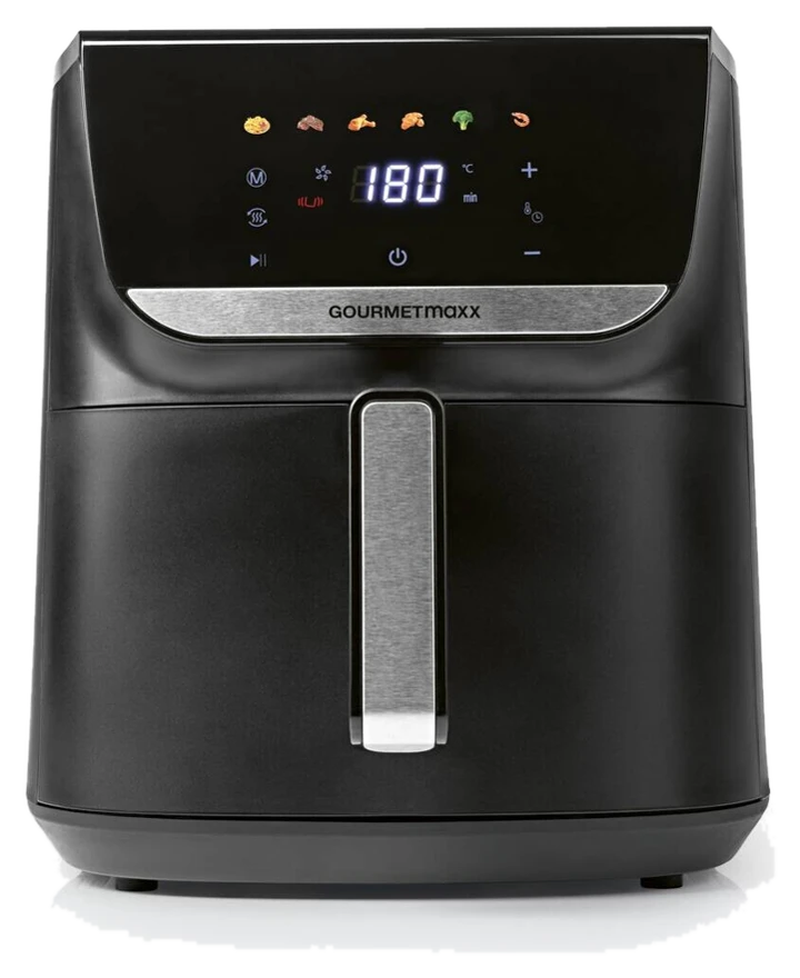 GOURMETmaxx Heißluftfritteuse 15437 schwarz Metall ca. 7,5 l