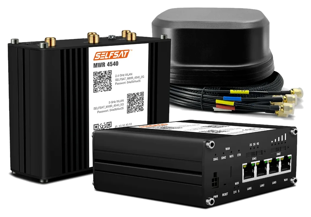 I DO IT SELFSAT MWR 4540 4G Cat 6 WLAN Router bis 300 Mbps inkl. SATCO 5G Antenne