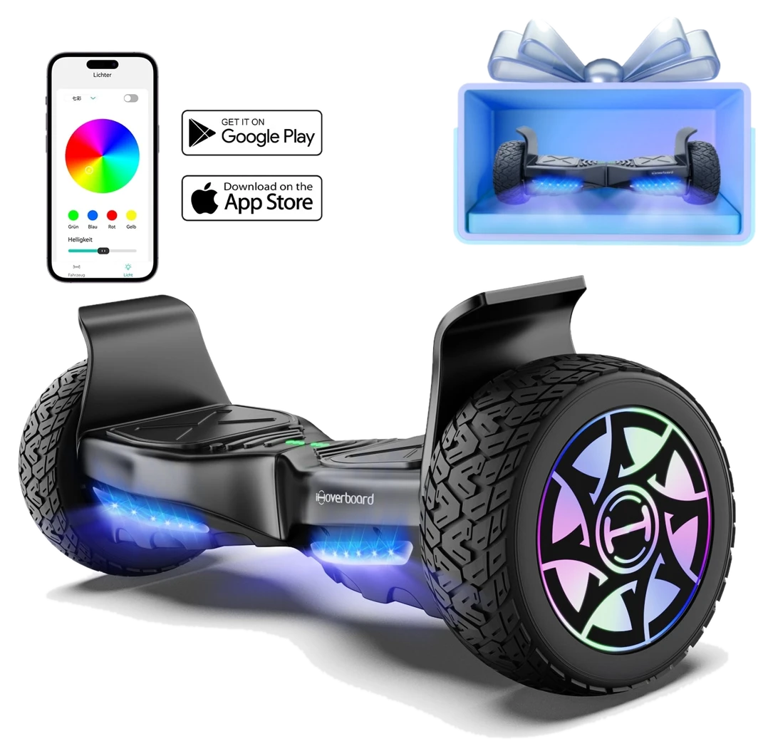 1 iHoverboard H8 800W Offroad Hoverboard 8,5 Zoll mit Bluetooth & 4