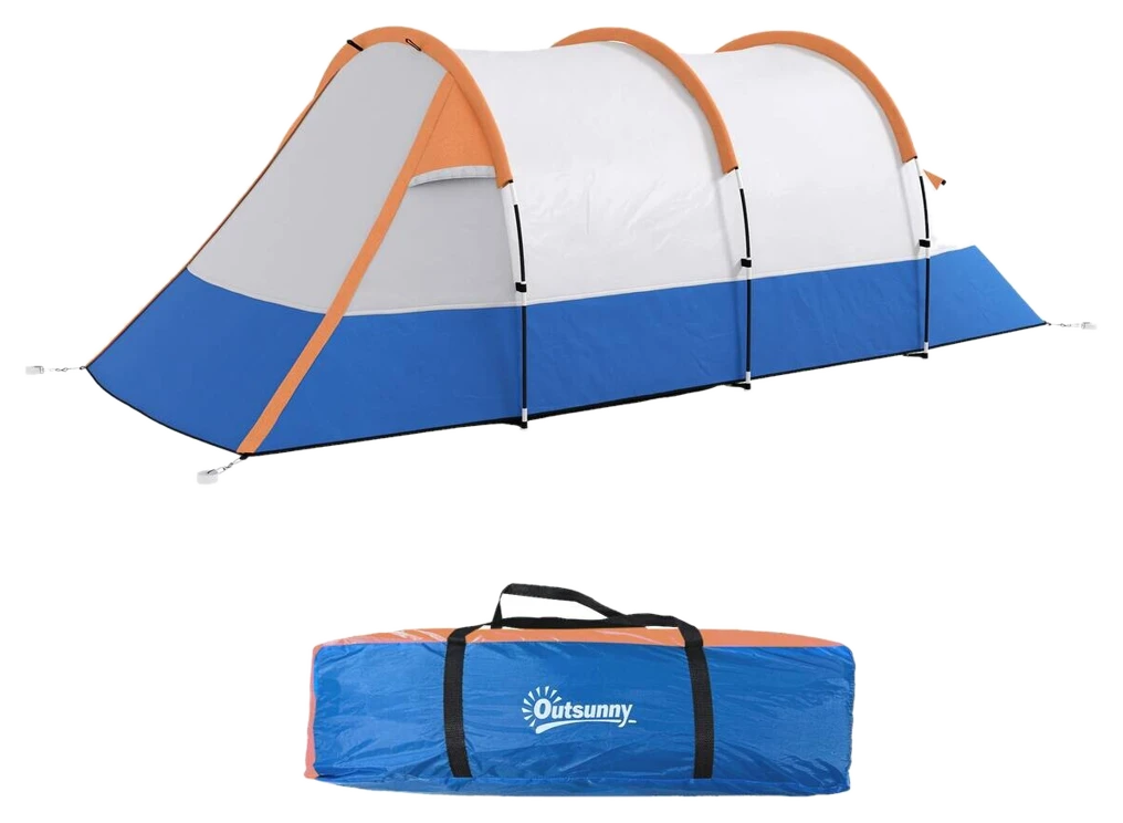 Outsunny Campingzelt orange Stahl