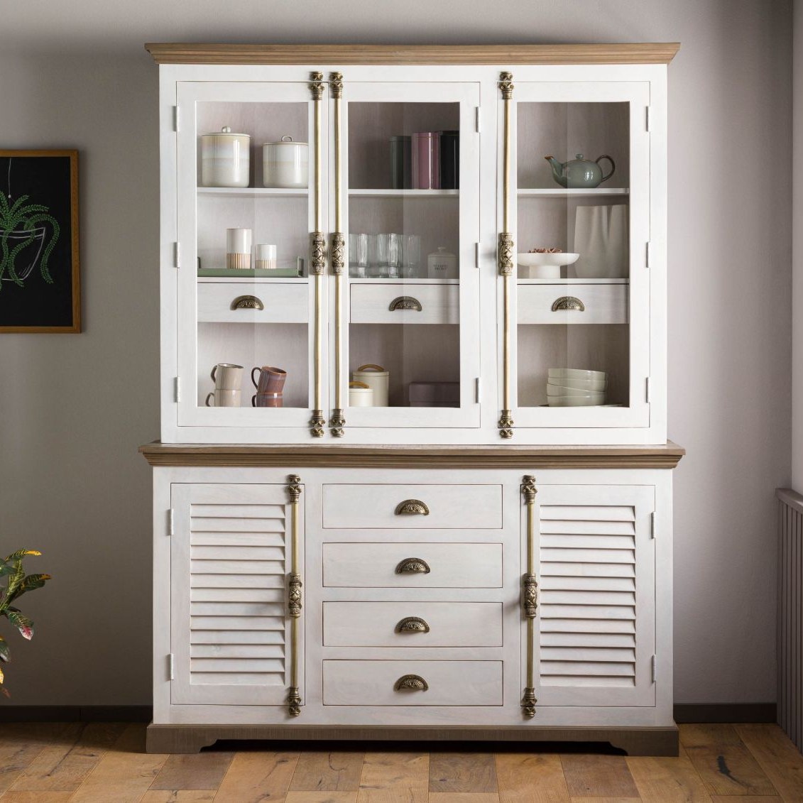 Massivmoebel24.de Buffet Mango 160x50x210 TOULOUSE