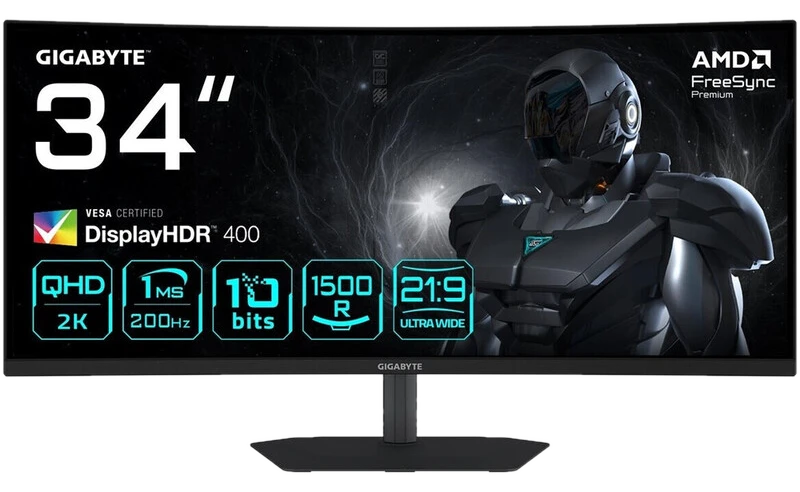 GIGABYTE G34WQC2 Gaming Monitor 34inch
