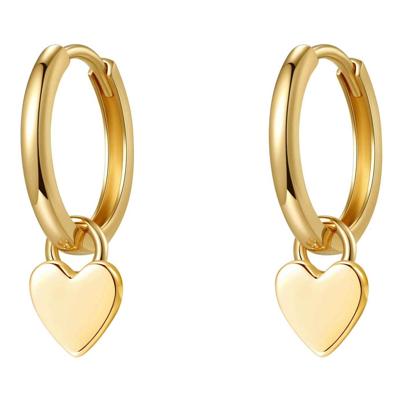 Hey Happiness Compassion Creolen 14K Gold – Gold / Single